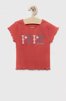 PJL GJ Детская футболка из неджинсового материала Pepe Jeans, красный