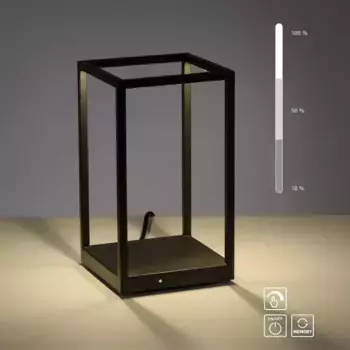 Places of Style Светодиодная настольная лампа "Cashel", встроенный светодиод, 3 уровня регулировки яркости Высота: 26,60 см., черный