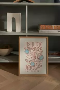 Плакат "чувствую себя круто" Postery, 30x40 см, оранжевый