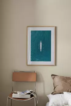 Плакат гонки Postery, 50x70 см, синий