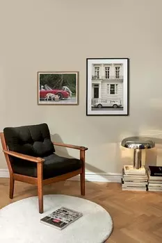 Плакат с тремя далматинцами Postery, 30x40 см, красный