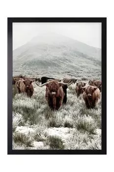 Плакат в рамке Inne, черный