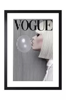 Плакат в рамке Inne, серый