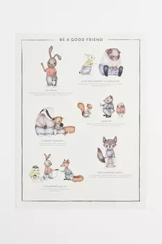 Плакаты H&M, белый