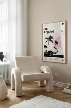 Плакаты лос анджелеса Postery, 70x100 см, бежевый