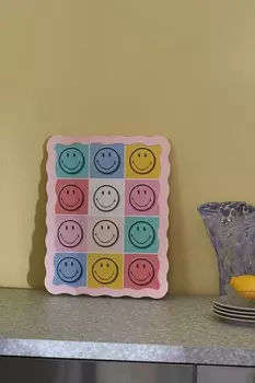 Плакаты со смайликами и портретами Postery, 30x40 см, желтый