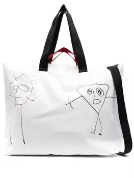 Plan C большая сумка Pili And Bianca, белый