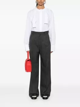 Plan C хлопковые брюки, серый