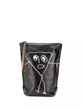 Plan C клатч с принтом, черный