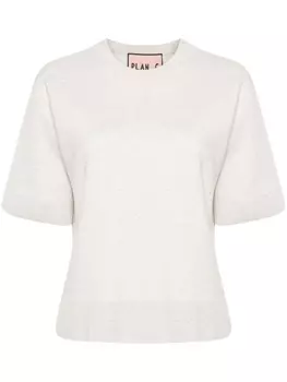 Plan C меланжевая футболка, серый