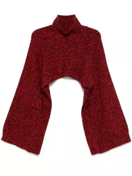 Plan C меланжевый свитер, черный