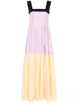 Plan C платье в стиле колор-блок, фиолетовый