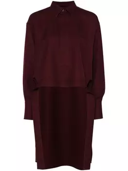 Plan C рубашка с асимметричным подолом, красный