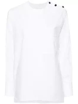 Plan C рубашка с заклепками, белый