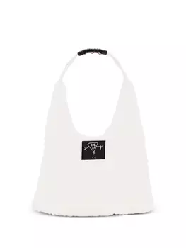 Plan C сетчатая сумка через плечо, белый