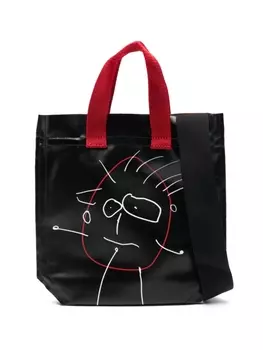 Plan C сумка-тоут Pili and Bianca размера мини, черный