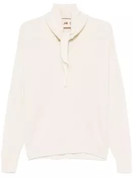 Plan C свитер с шалевым узором, нейтральный цвет