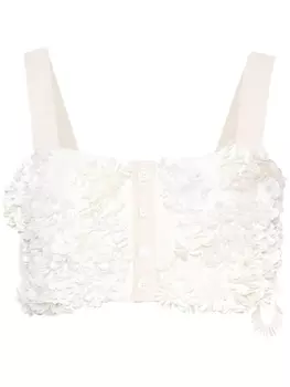 Plan C топ-корсет с пайетками, нейтральный цвет