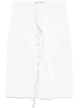 Plan C юбка миди с пайетками, нейтральный