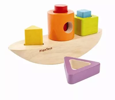 Plan Toys, сортировщик в форме лодки