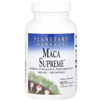 Planetary Herbals, Maca Supreme , 1200 мг, 100 капсул (600 мг на капсулу)