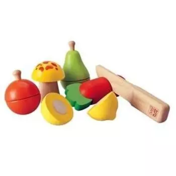 Планируйте игрушки, овощи и фрукты, с которыми можно играть. Plan Toys