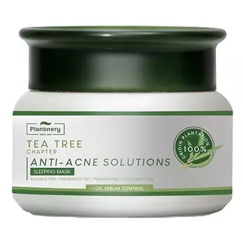 Plantnery Ночная маска Чайное дерево 50мл, Green