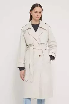 Плащ Abercrombie & Fitch, бежевый