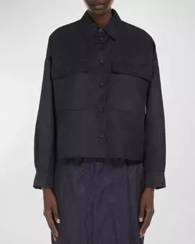 Плащ Cremona на пуговицах Weekend Max Mara, цвет Navy