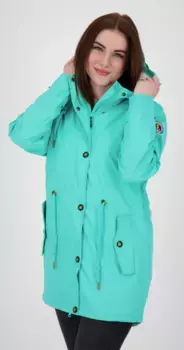 Плащ DEPROC Active "Friesennerz HALIFAX NEW WOMEN", также доступен в больших размерах, бирюзовый