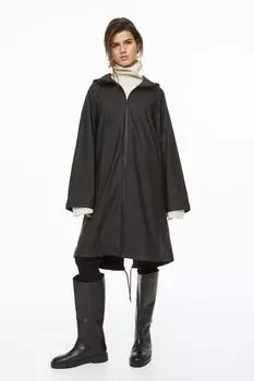 Плащ дождевик H&amp;M, черный