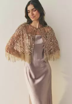 Плащ EMBELLISHED Next, золотистый