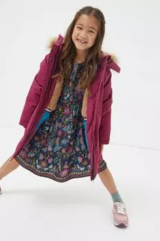 Плащ FatFace Addison Fat Face, розовый