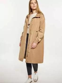 Плащ из переработанных материалов Dreimaster, коричневый