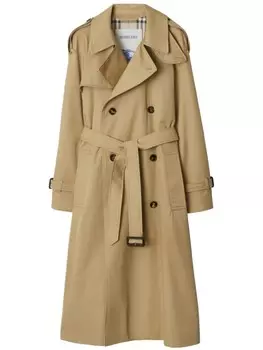 Плащ Каслфорд Burberry, нейтральный цвет