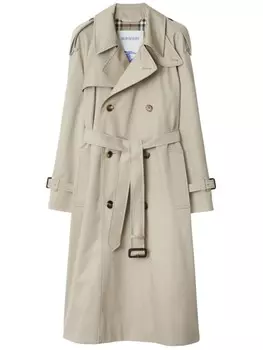 Плащ Каслфорд Burberry, нейтральный цвет