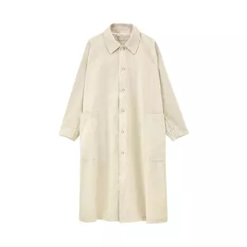 Плащ Muji Idee длинный, темно-коричневый