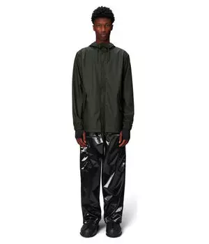 Плащ мужской Rains с капюшоном, зеленый