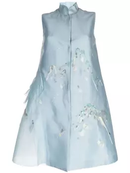 Плащ Renascent Collection со вставками из органзы SHIATZY CHEN, синий