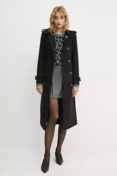 Плащ с добавлением шерсти GETINA1 Morgan, черный