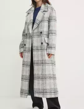 Плащ с добавлением шерсти Tommy Jeans, серый