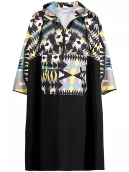 Плащ с капюшоном и принтом Marcelo Burlon County of Milan, черный