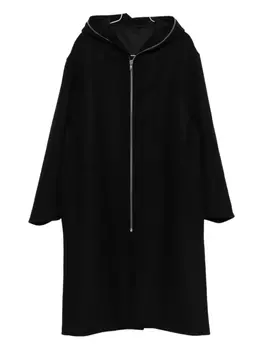 Плащ с капюшоном Rick Owens, черный
