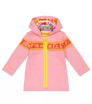 Плащ с логотипом Marc Jacobs Kids, апельсин