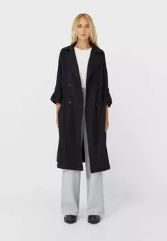 Плащ Stradivarius, черный