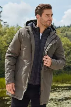 Плащ Threadbare, зеленый