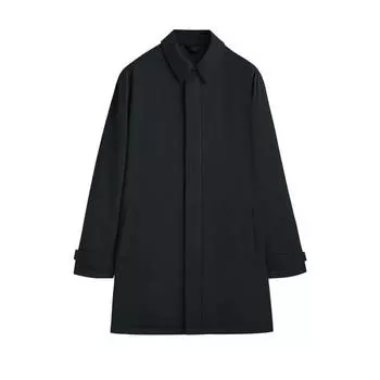 Плащ-тренч Massimo Dutti Party Technical Bi-stretch, темно-синий