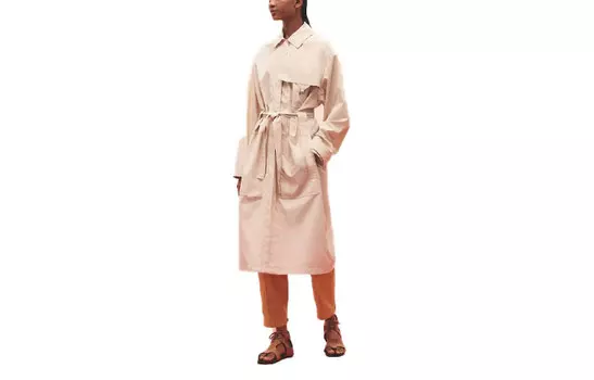 Плащ-тренч женский Hermes, бежевый