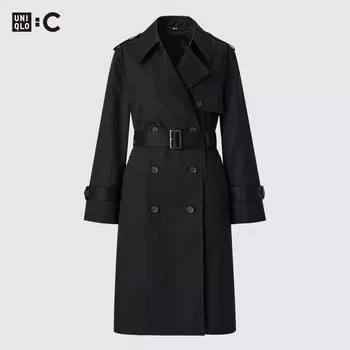 Плащ UNIQLO длинный, 09 черный