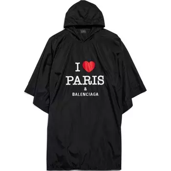 Плащ унисекс Balenciaga, черный